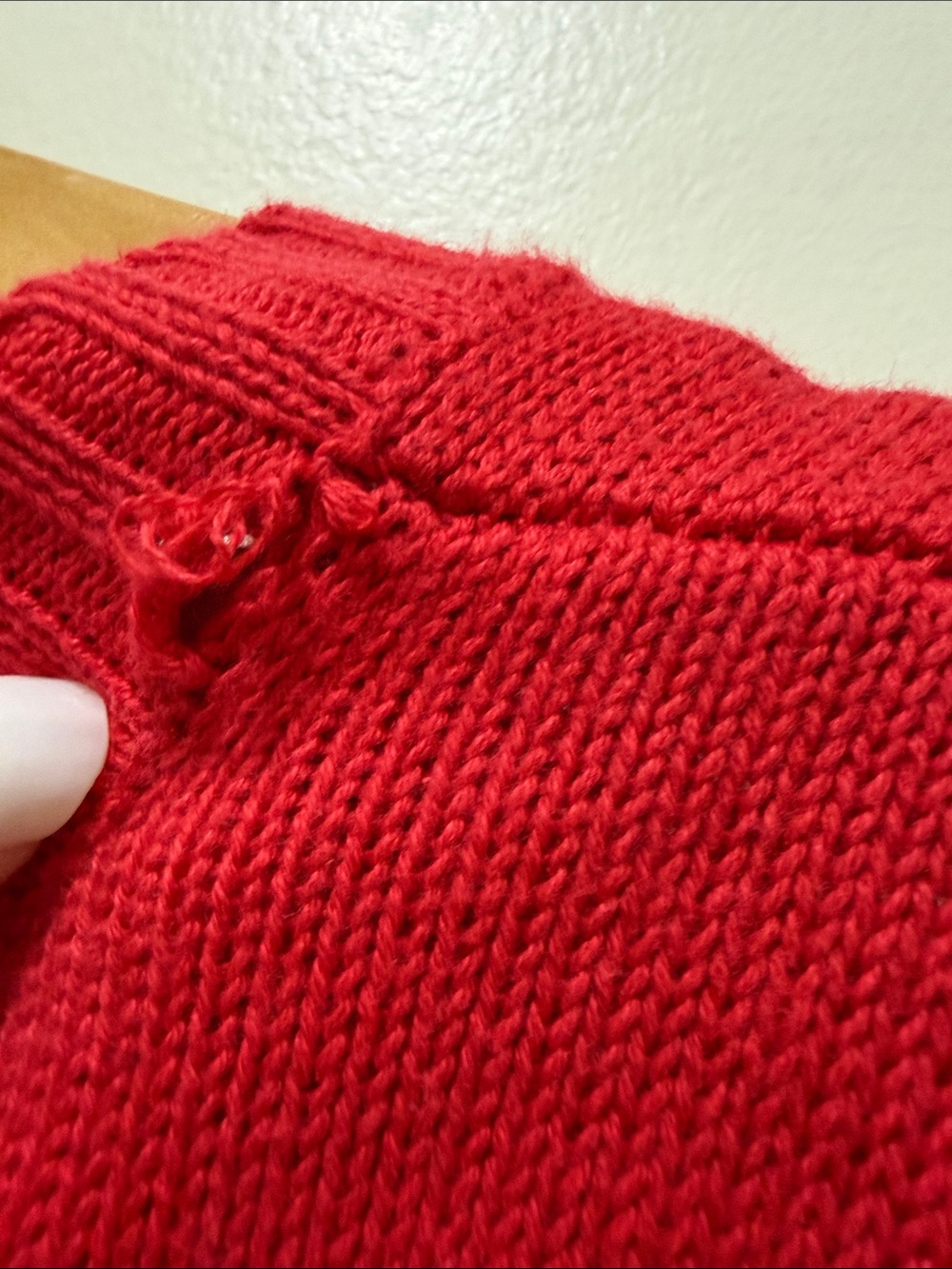 In Every Story Cherry Red V-Neck Sweater with Knit Hem - Picture 10 of 11